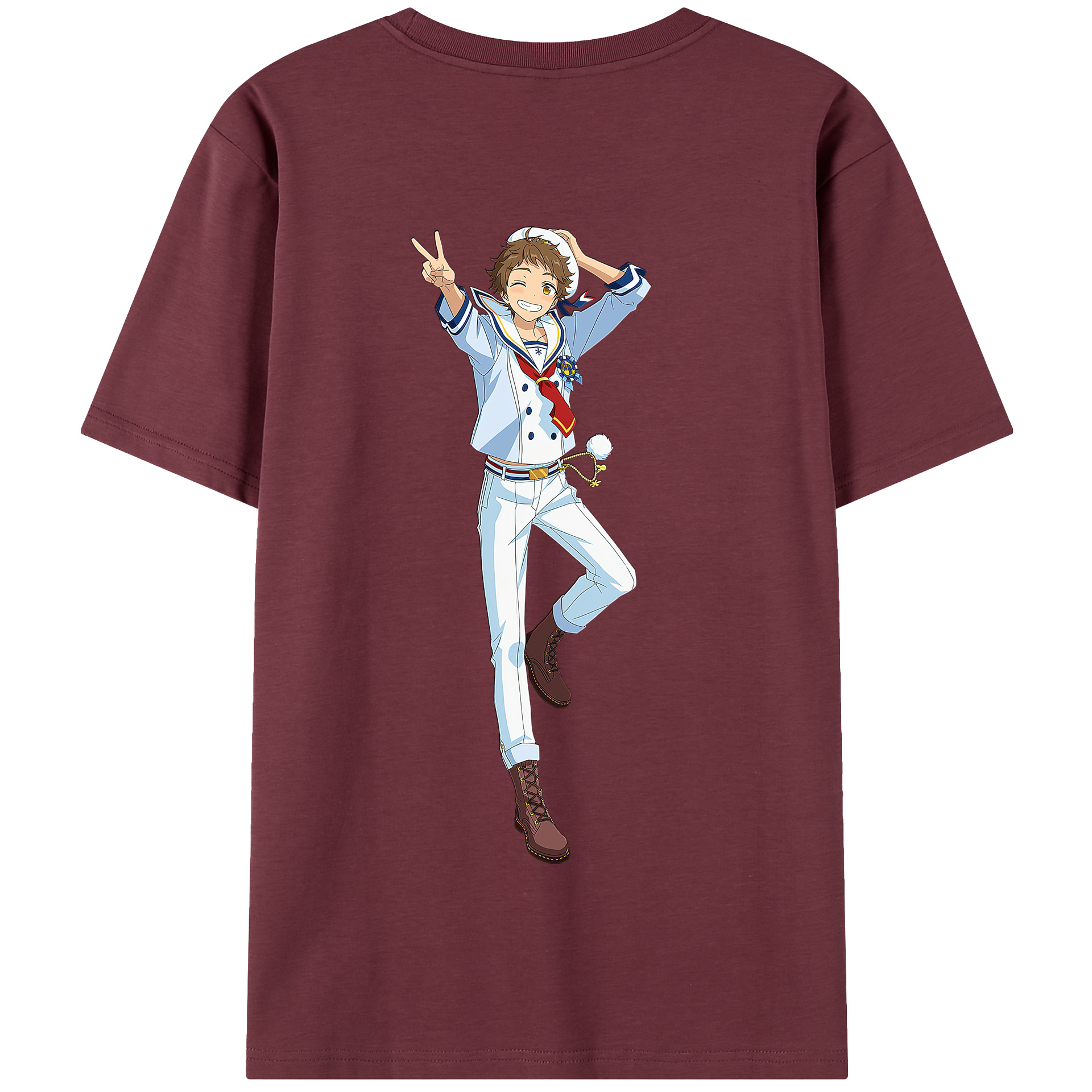（画像用） あんさんぶるスターズ! Ensemble Stars 綿100％半袖Tシャツ（背面プリント）